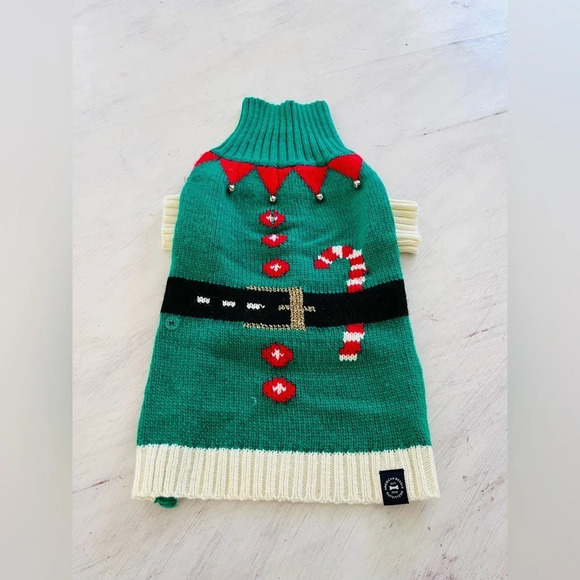 American Beagle Outfitters Dog Elf Holiday Sweater Size Medium NWOT - Picture 1 of 7